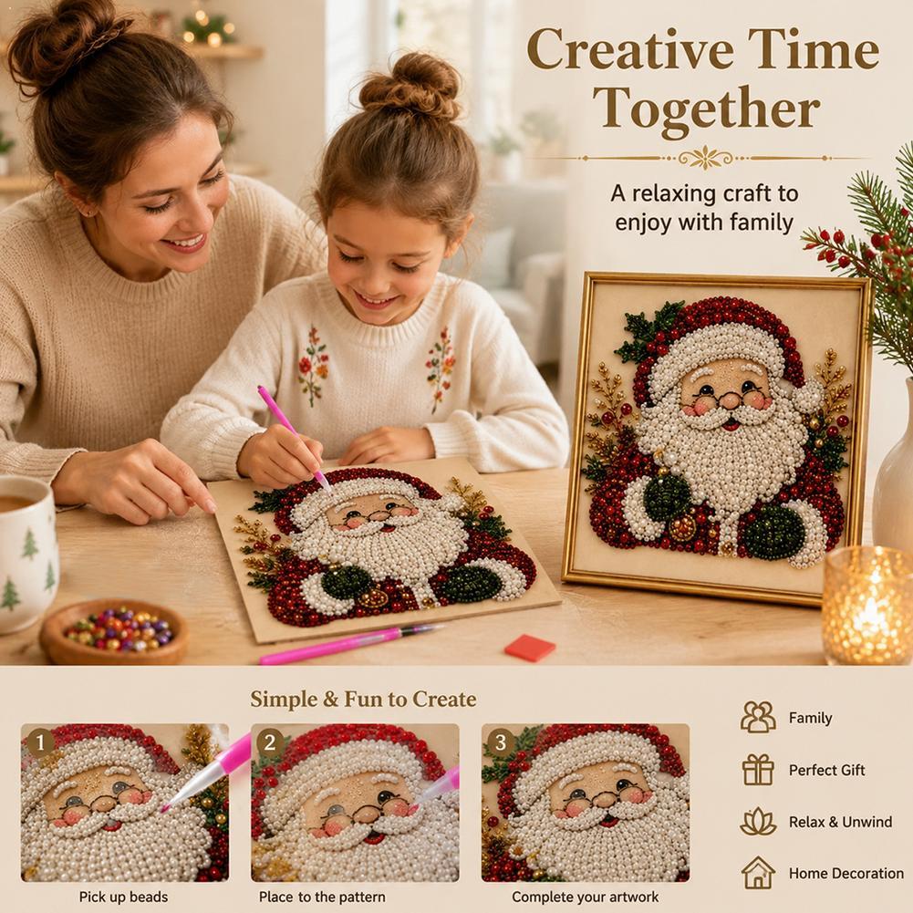 Resin Art And Craft - Świąteczny Zestaw DIY z Perłami i