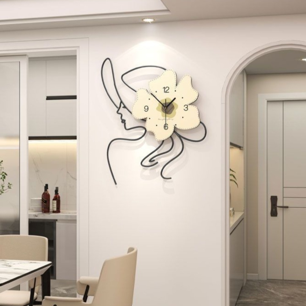 Resin Art Wall Clock - Zegar ścienny do salonu, duży, kreatywny