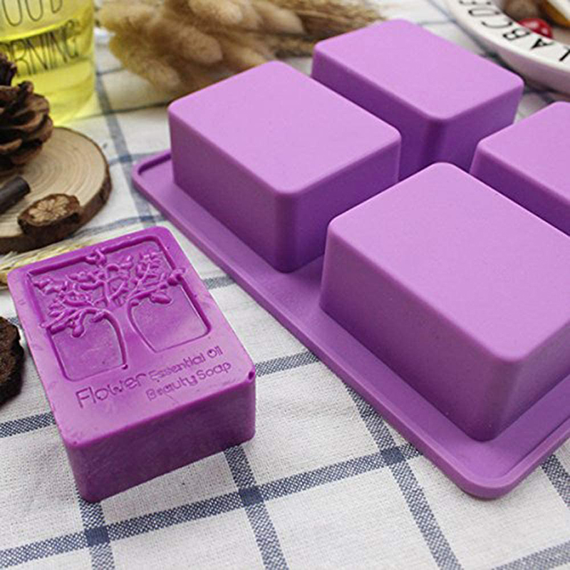 Tray Mold Rectangle - Prostokątna silikonowa forma do mydła Drzewo