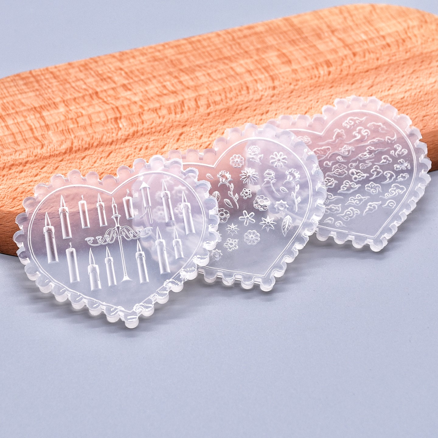 Resin Art Design - Mini silikonowa forma, wzór kwiatów i