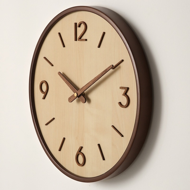 Resin Art Wall Clock - Nowoczesne Drewniane Ciche Zegary Ścienne Artystyczne