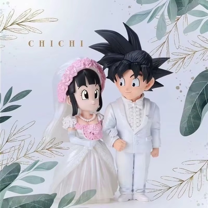 Resin Art Dragon Ball Z - Figurka Son Goku i Chichi na
