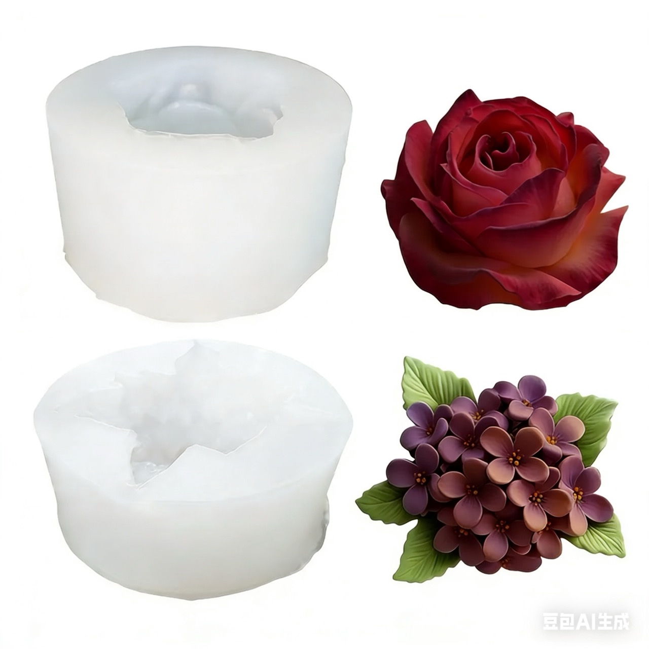 Resin Art Design - 2 sztuki silikonowych form 3D w