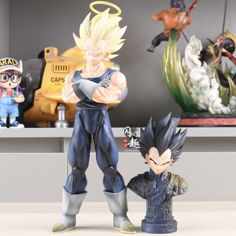 Resin Art Dragon Ball Z - Figurka YJ Majin Vegeta z dwoma