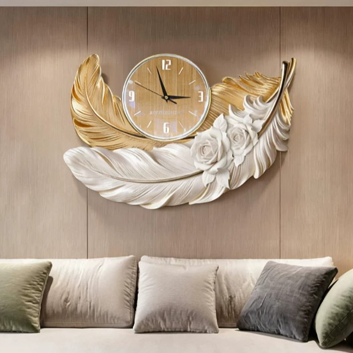Luksusowy zegar ścienny z piór – Resin Art Wall Clock recenzja i cena