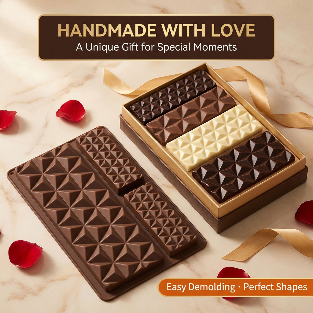 Forma silikonowa 2 w 1 na czek – Tray Mold Rectangle recenzja i cena