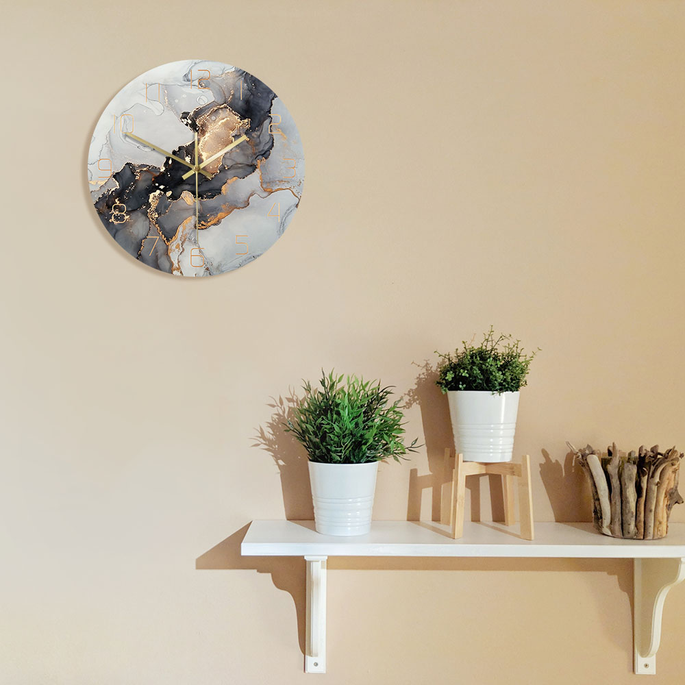 Abstrakcyjny zegar ścienny z n – Resin Art Wall Clock recenzja i cena
