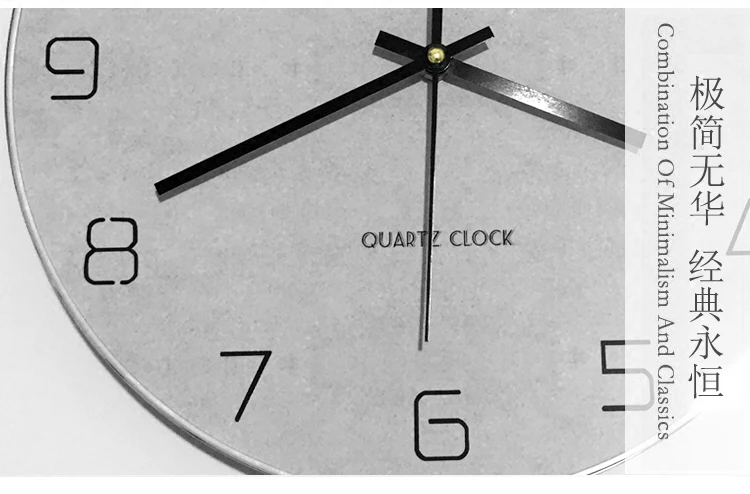 Szary Okrągły Zegar Ścienny No – Resin Art Wall Clock recenzja i cena