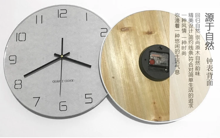Szary Okrągły Zegar Ścienny No – Resin Art Wall Clock recenzja i cena