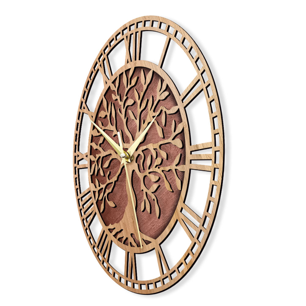 Drewniany zegar ścienny Drzewo – Resin Art Wall Clock recenzja i cena