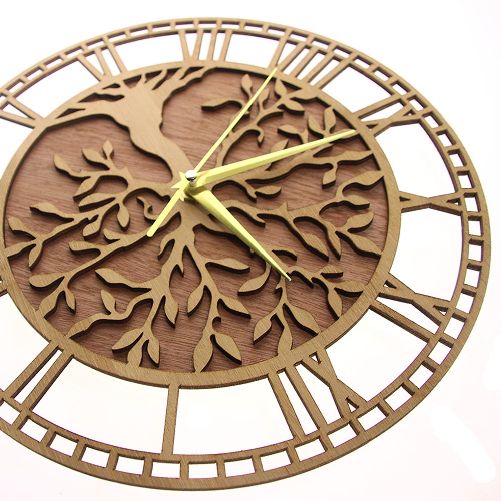 Drewniany zegar ścienny Drzewo – Resin Art Wall Clock recenzja i cena
