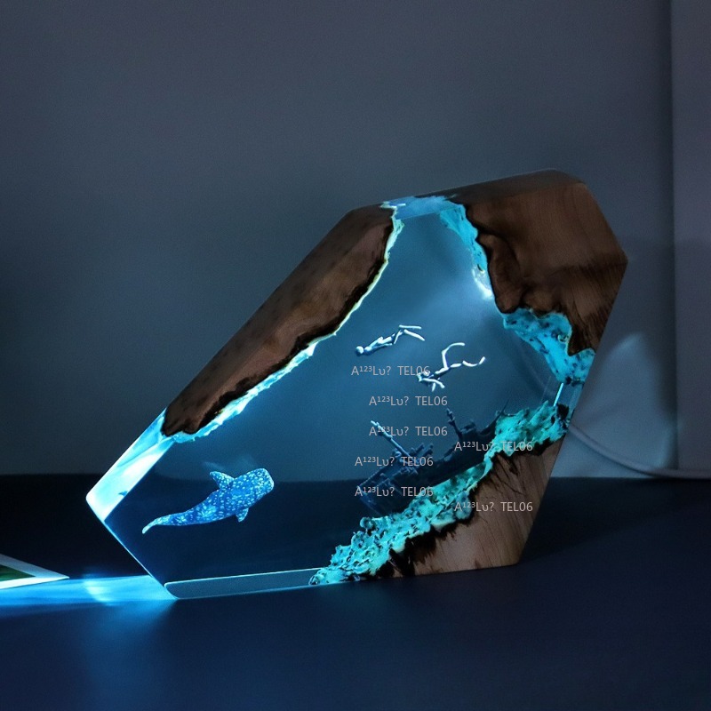 Drewniana lampka nocna z żywic – Resin Art And Wood recenzja i cena