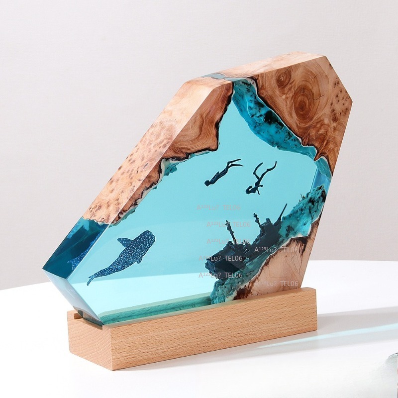 Drewniana lampka nocna z żywic – Resin Art And Wood recenzja i cena