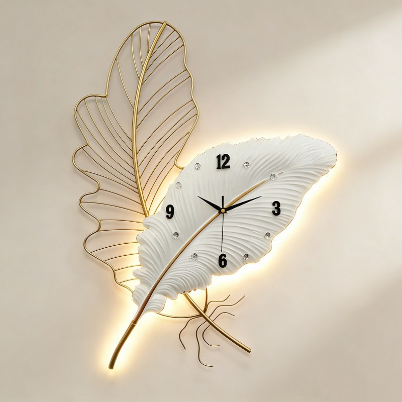 Zegar Ścienny z Piórami Nowocz – Resin Art Wall Clock recenzja i cena