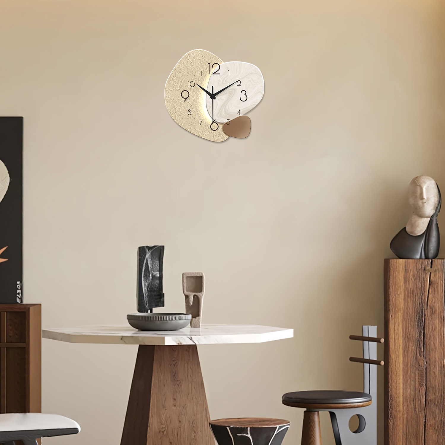 Nowoczesny, prosty zegar ścien – Resin Art Wall Clock recenzja i cena