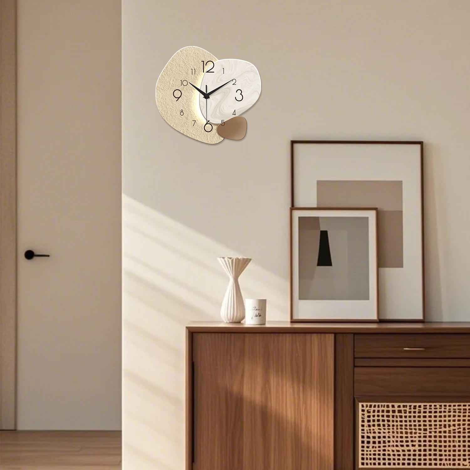 Nowoczesny, prosty zegar ścien – Resin Art Wall Clock recenzja i cena