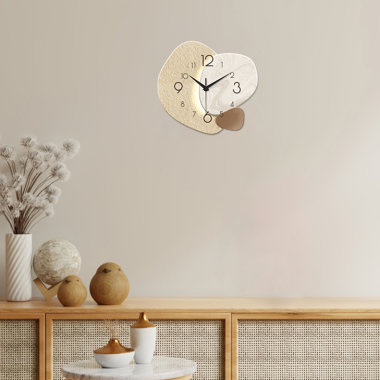 Nowoczesny, prosty zegar ścien – Resin Art Wall Clock recenzja i cena